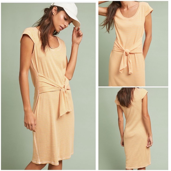 Anthropologie Dresses & Skirts - Anthropologie Audny Front Tie Dress New Nwt Midi